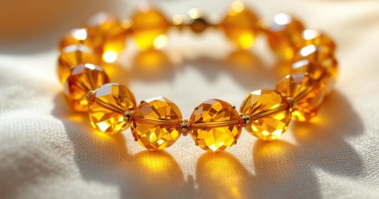 Découvre les secrets du bracelet citrine : énergie et bien-être