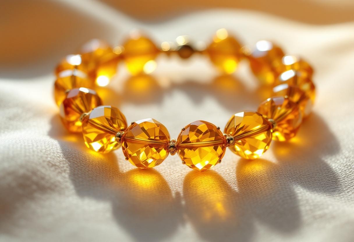 Découvre les secrets du bracelet citrine : énergie et bien-être