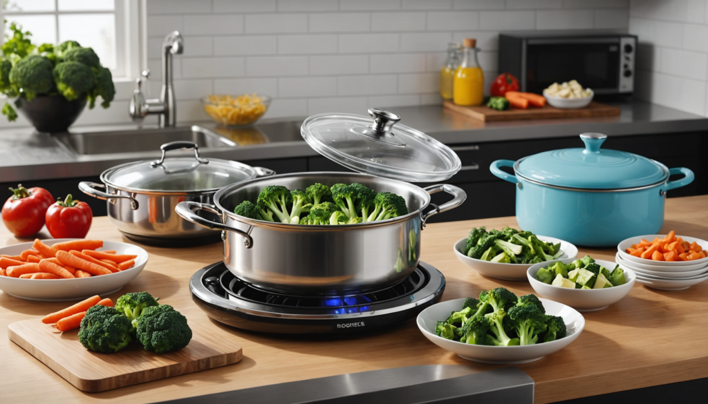 découvrez les accessoires essentiels pour réussir la cuisson vapeur : paniers vapeur, couvercles hermétiques, récipients adaptés et astuces pour une cuisine saine et savoureuse au quotidien.
